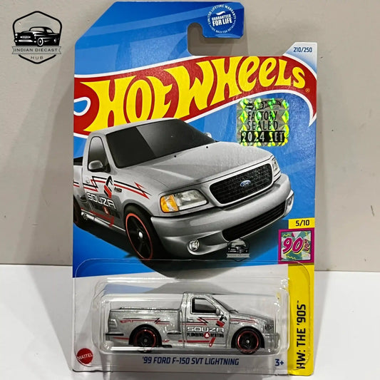 HotWheels Ford F-150 Lightning Custom  2024 Factory Sealed Card  Imported  1-64 Scale  Silver