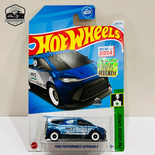 HotWheels Ford Performance SuperVan 4 (New Model)  2024 Factory Sealed Card  Imported  1-64 Scale  1