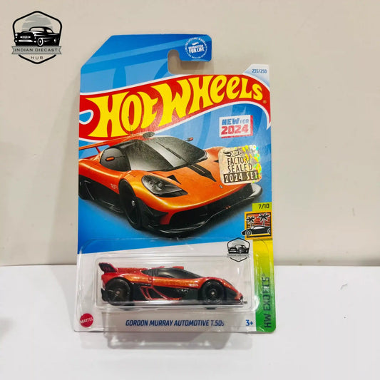 Hot Wheels Gordon Murray Automotive T.50s (New Model) – 2024 Factory Sealed Card – Imported – 1-64 Scale