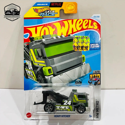 Hot Wheels Heavy Hitcher – 2024 Factory Sealed Card – Imported – 1-64 Scale – 35