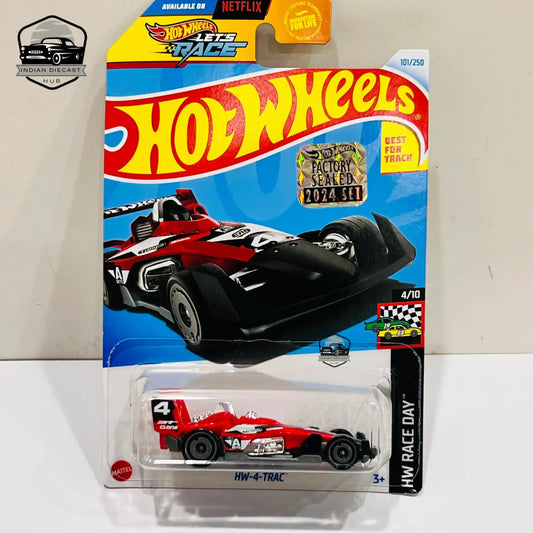 Hot Wheels HW-4-TRACK 2024 Factory Sealed Card 1-64 Scale 4 - 1:64 Diecast Car