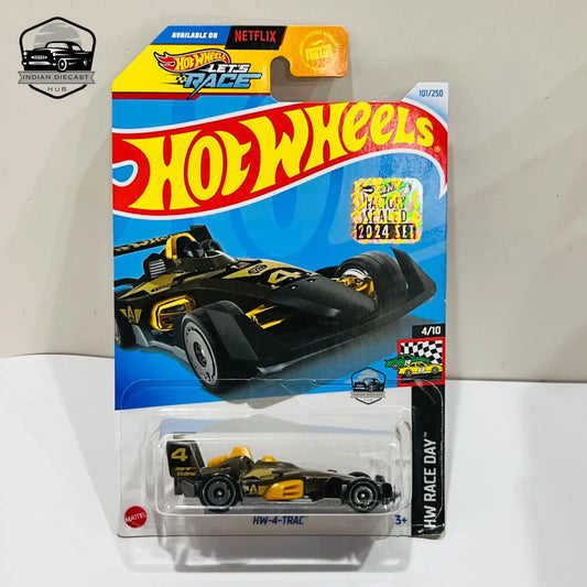 Hot Wheels HW-4-TRACK 2024 Factory Sealed Card 1-64 Scale 67 - 1:64 Diecast Car
