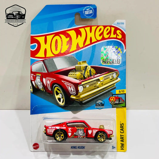 HotWheels King Kuda  2024 Factory Sealed Card  Imported  1-64 Scale  Red