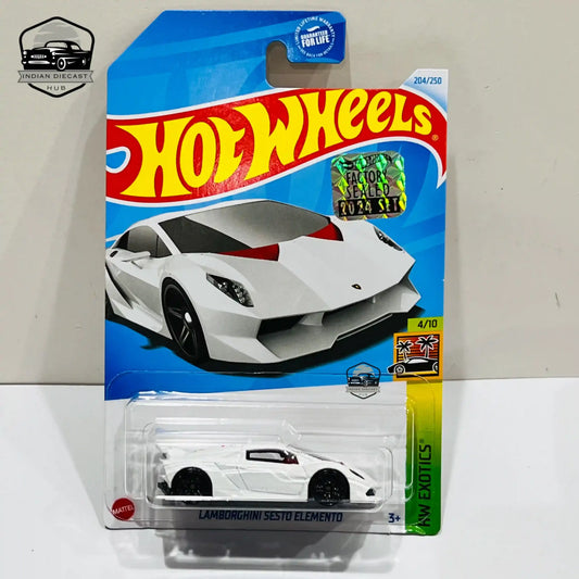 HotWheels Lamborghini Sesto Elemento (Exclusive Recolor)  2024 Factory Sealed Card  Imported  1-64 Scale  0