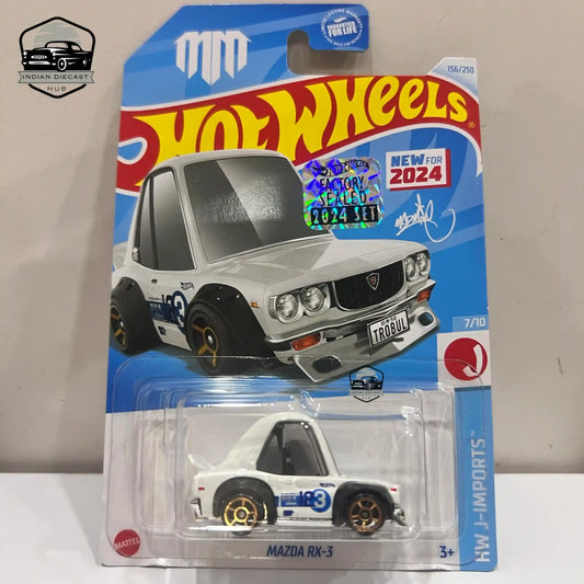 Hot Wheels Mazda RX-3 (New Model) – 2024 Factory Sealed Card – Imported – 1-64 Scale