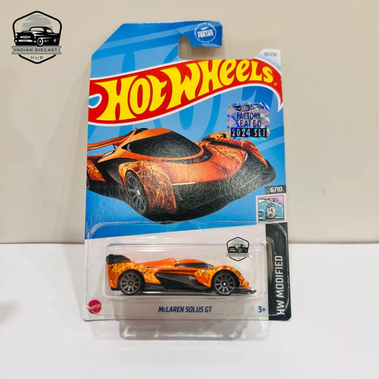 Hot Wheels McLaren Solus GT – 2024 Factory Sealed Card – Imported – 1-64 Scale – Orange