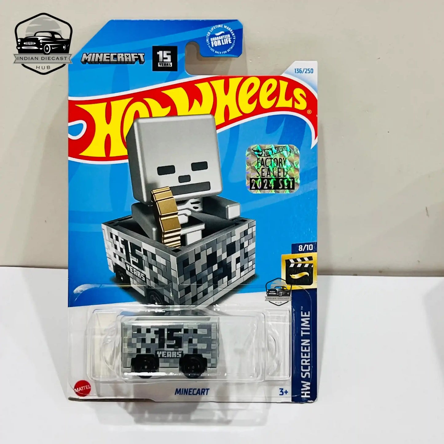 Hot Wheels Minecart – 2024 Factory Sealed Card – – 1-64 Scale – 567 - 1:64 Diecast Car