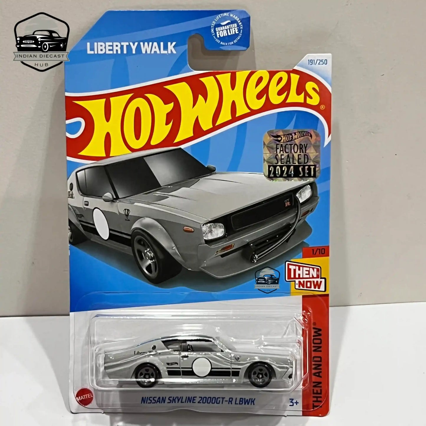 HotWheels Nissan Skyline 2000GT-R LBWK (New Model)  2024 Factory Sealed Card  Imported  1-64 Scale