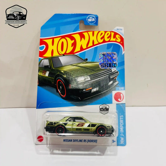 HotWheels Nissan Skyline RS (KDR30)  2024 Factory Sealed Card  Imported  1-64 Scale  Green