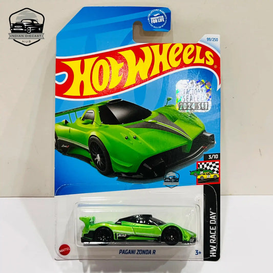 Hot Wheels Pagani Zonda R (Exclusive Recolor) – 2024 Factory Sealed Card – Imported – 1-64 Scale – Green