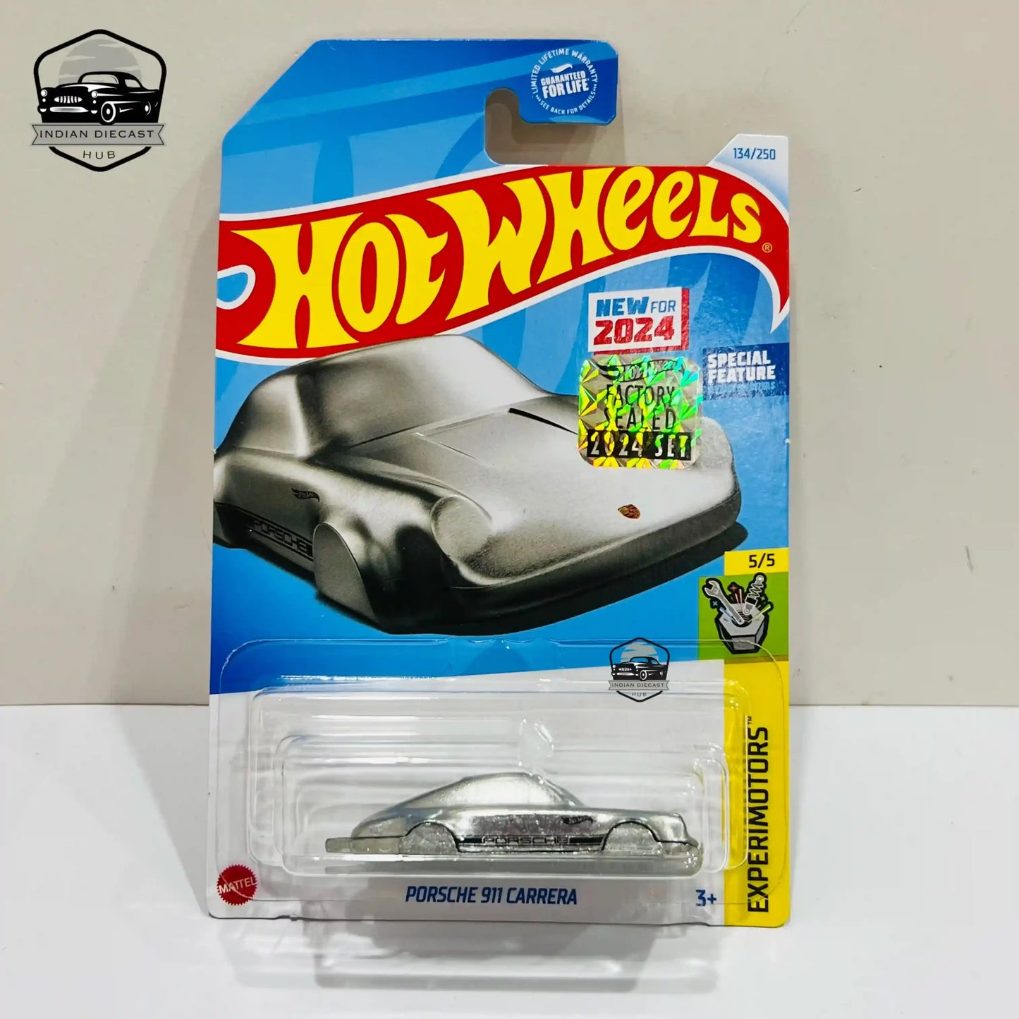 HotWheels Porsche 911 Carrera (New Model)  2024 Factory Sealed Card  Imported  1-64 Scale  1