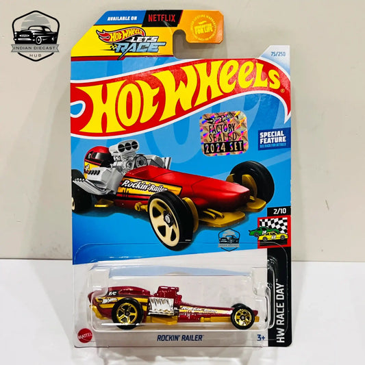 Hot Wheels Rockin’ Railer – 2024 Factory Sealed Card – Imported – 1-64 Scale – 4