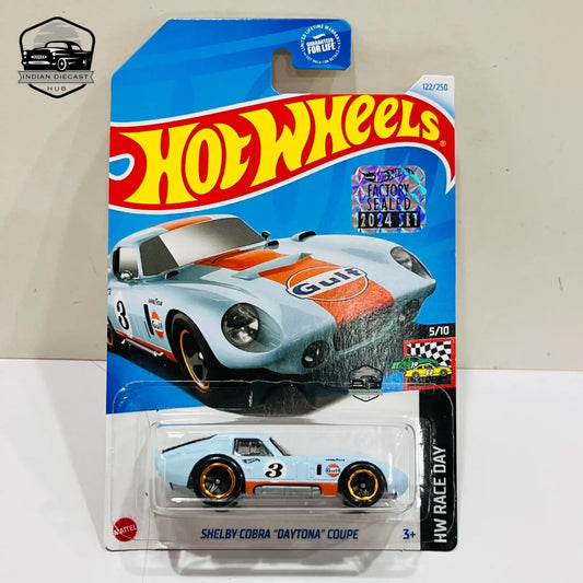 Hot Wheels Shelby Cobra Daytona Coupe – 2024 Factory Sealed Card – Imported – 1-64 Scale – 5
