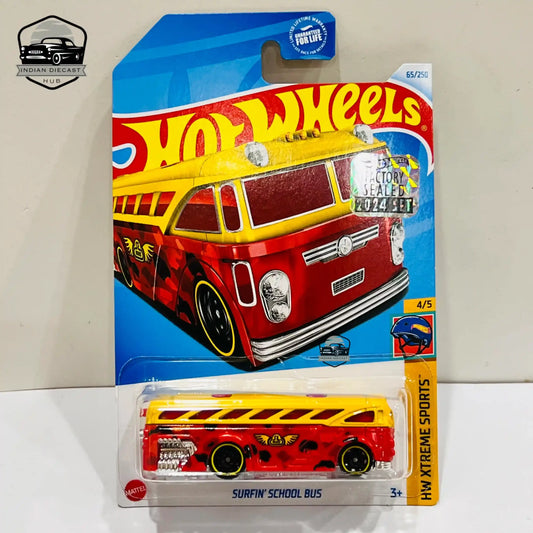 HotWheels Surfin School Bus  2024 Factory Sealed Card  Imported  1-64 Scale  3
