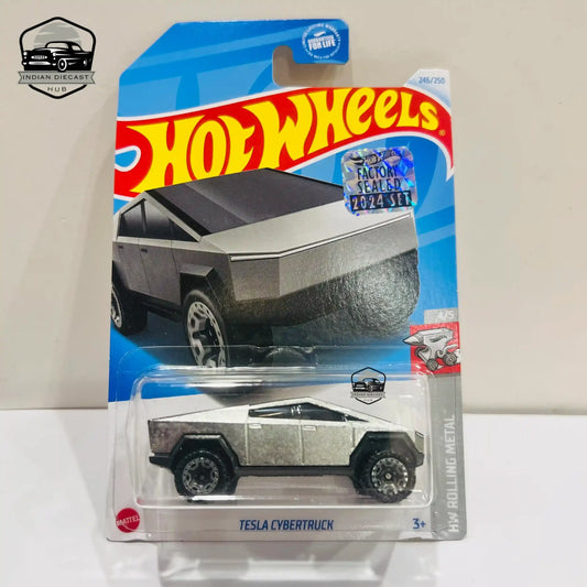 Hot Wheels Tesla Cybertruck – 2024 Factory Sealed Card – Imported – 1-64 Scale
