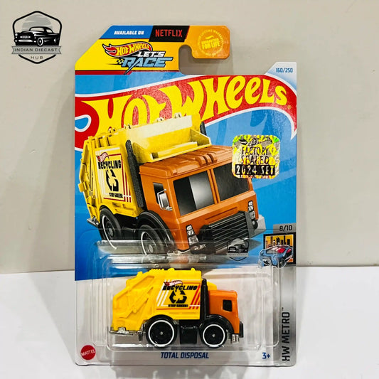 Hot Wheels Total Disposal – 2024 Factory Sealed Card – Imported – 1-64 Scale