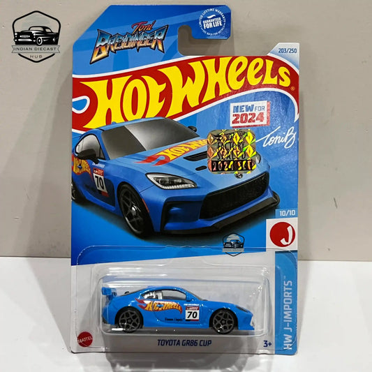 Hot Wheels Toyota GR86 Cup (New Model) – 2024 Factory Sealed Card – Imported – 1-64 Scale