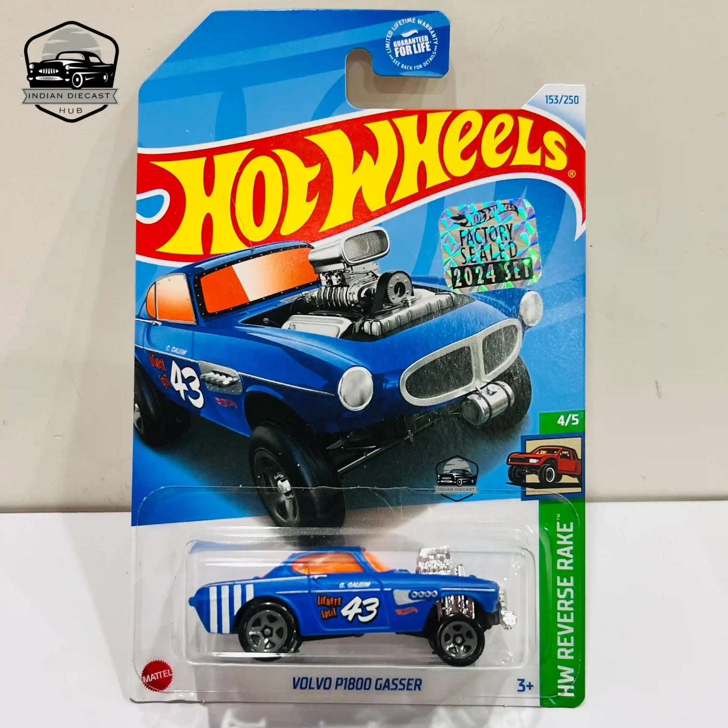 Hot Wheels Volvo P1800 Gasser 2024 Factory Sealed Card 1-64 Scale 2 - 1:64 Diecast Car