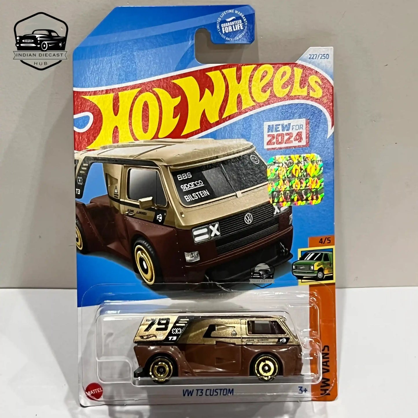 Hot Wheels VW T3 Custom (New Model) – 2024 Factory Sealed Card – Imported – 1-64 Scale