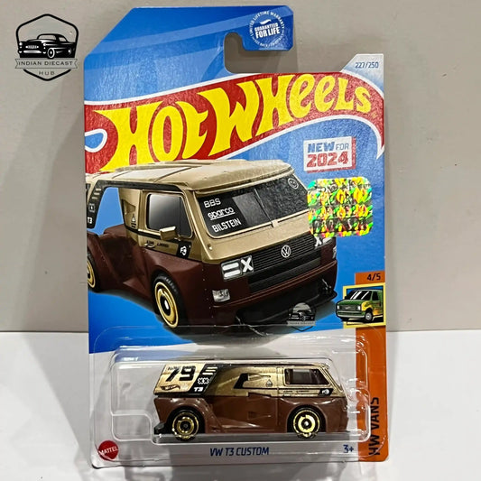 Hot Wheels VW T3 Custom (New Model) – 2024 Factory Sealed Card – Imported – 1-64 Scale