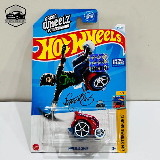 Hot Wheels Wheelie Chair – 2024 Factory Sealed Card – Imported – 1-64 Scale – 4