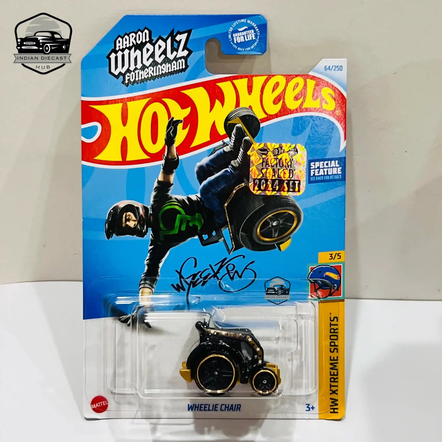 Hot Wheels Wheelie Chair – 2024 Factory Sealed Card – Imported – 1-64 Scale – 7