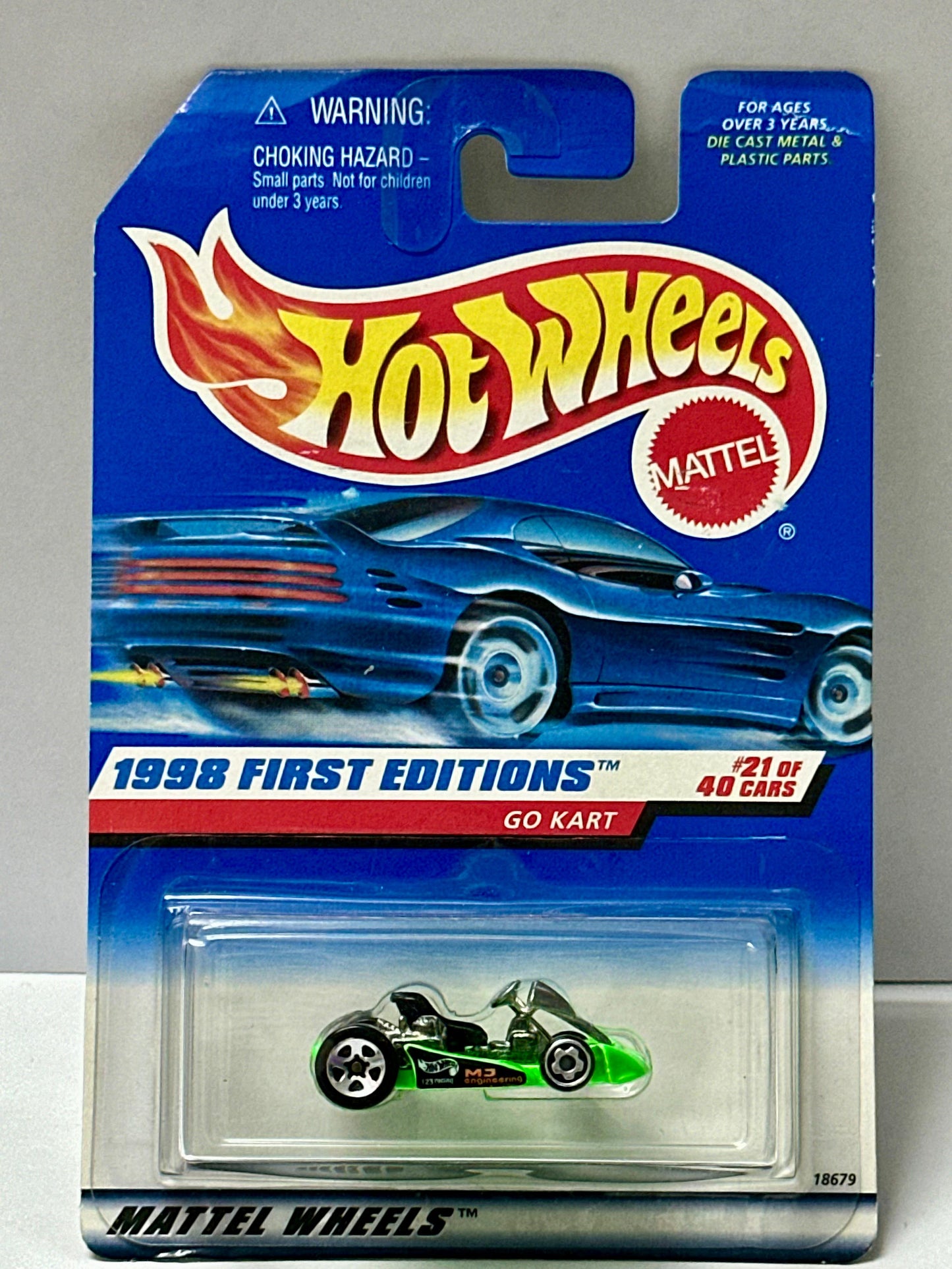 Hot Wheels 1998 First Editions Go Kart Vintage - 1:64 Diecast Car