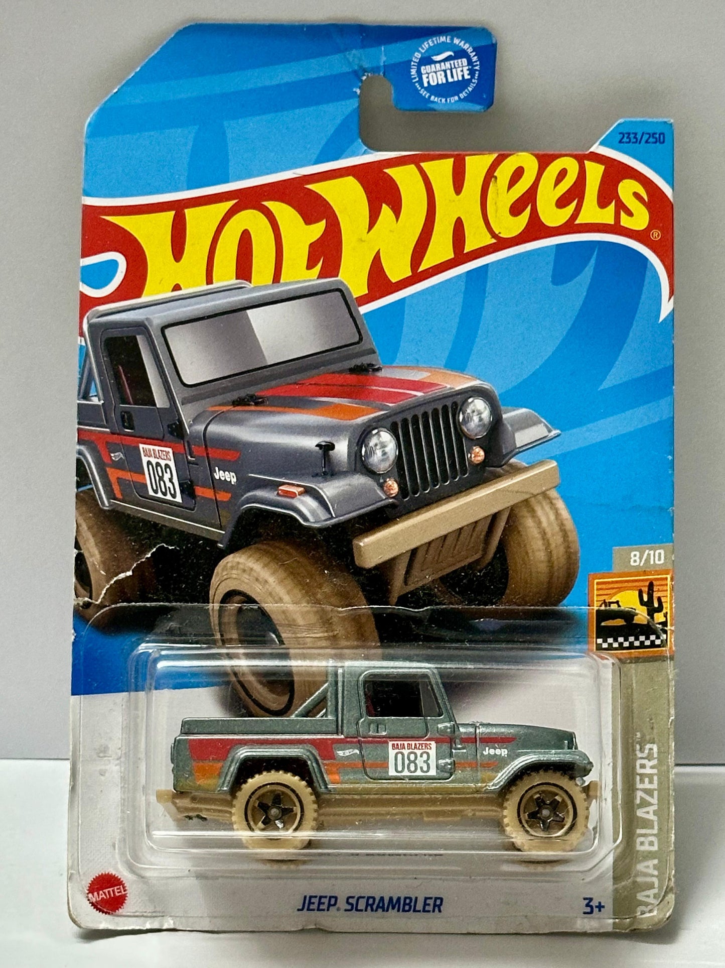 Hot Wheels Jeep Scrambler (card Bend) - 1:64 Diecast Car