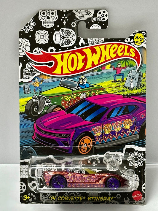 Hot Wheels Card Art '14 Corvette Stingray - 1:64 Diecast Car