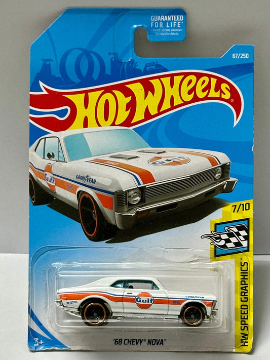 Hot Wheels '68 Chevy Nova - 1:64 Diecast Car