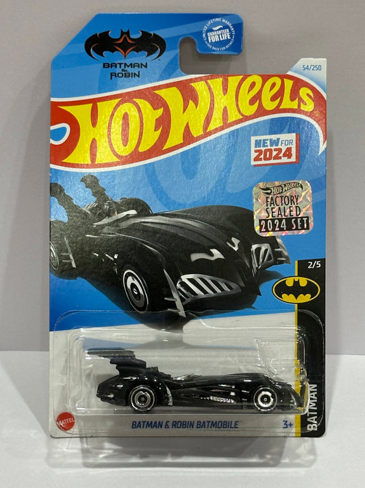 Hot Wheels Batman & Robin Batmobile - Factory Sealed - 1:64 Diecast Car