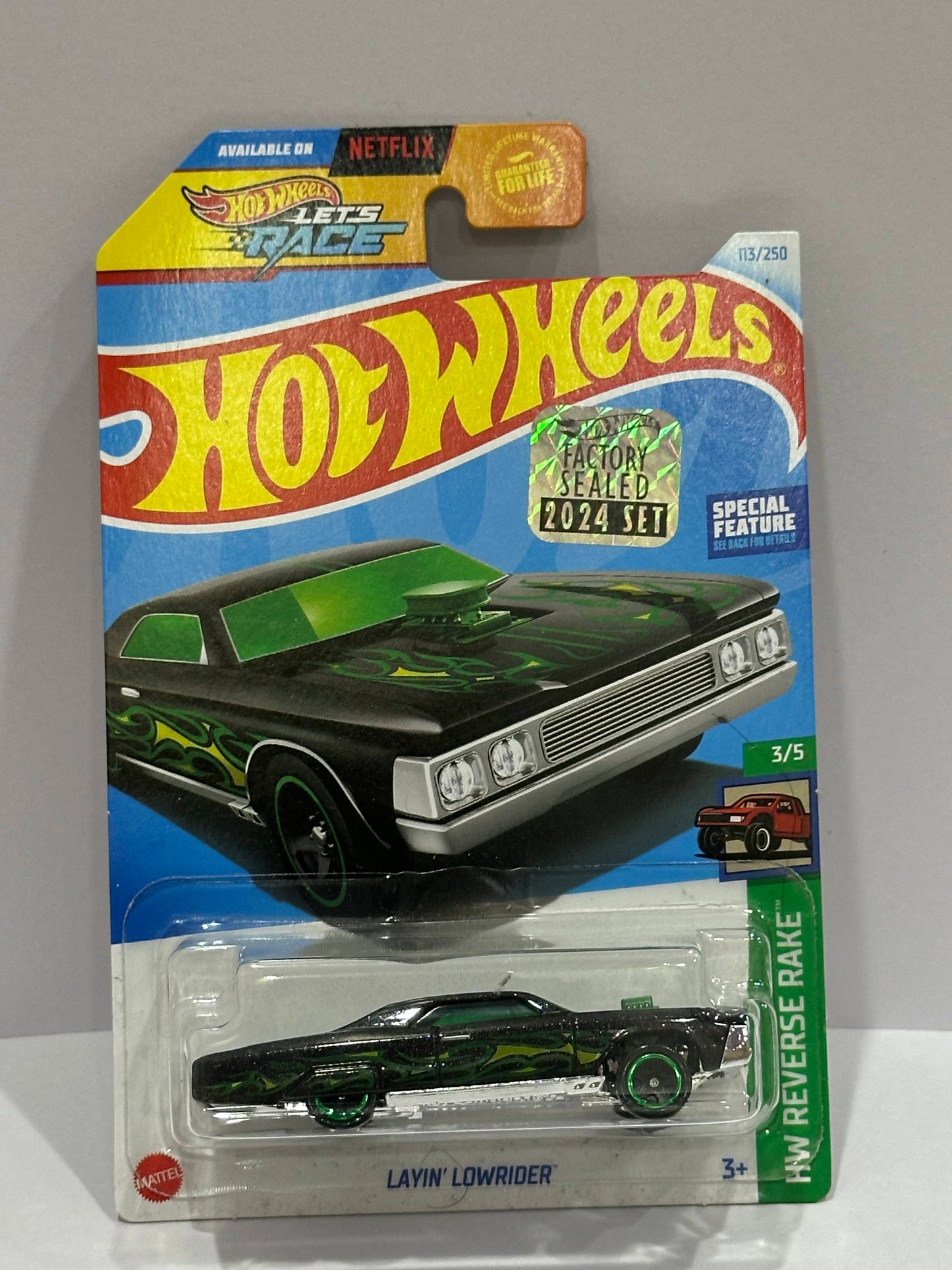 Hot Wheels Layin' Lowrider - Factory Sealed - 1:64 Diecast Car