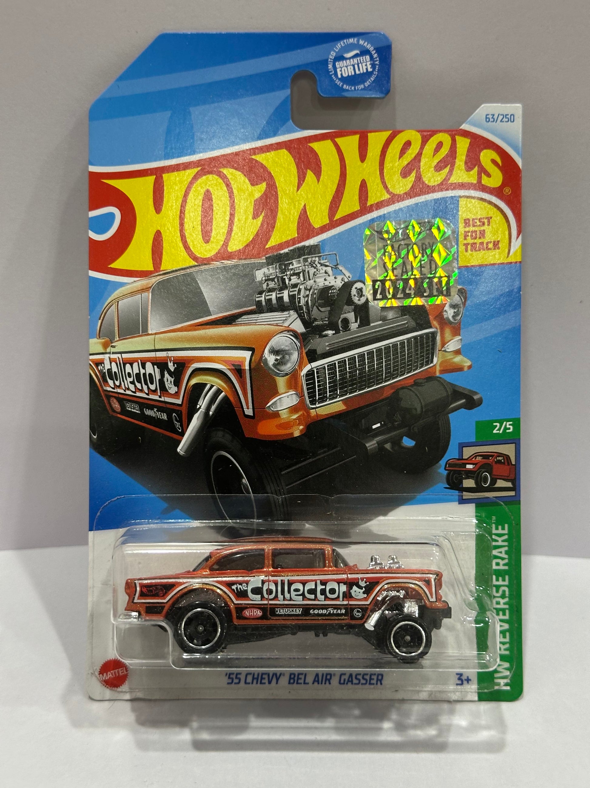 Hot Wheels '55 Chevy Bel Air Grasser - Factory Sealed — 1:64 Hot Wheels diecast collectible from Indian Diecast Hub
