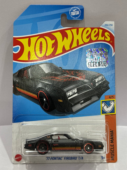 Hot Wheels '77 Pontiac Firebird T/a - Factory Sealed - 1:64 Diecast Car