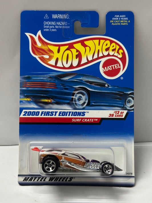 HOT WHEELS VINTAGE CARD 2000 FIRSTEDITIONS SURF CRATE