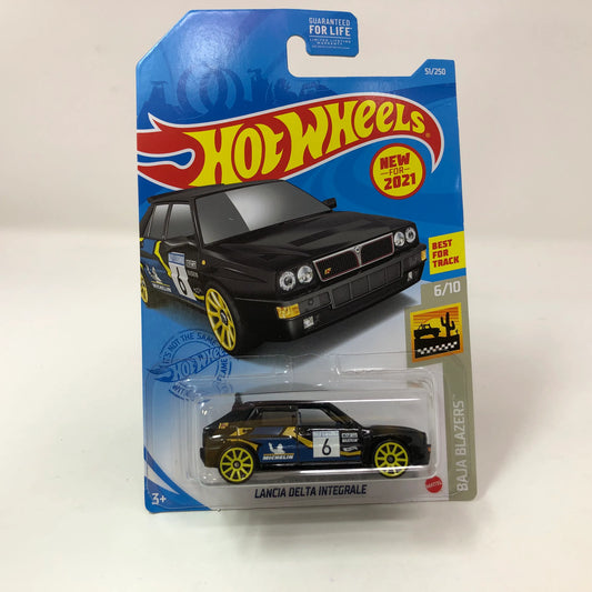Hot Wheels Lancia Delta Integrale #51 * Black * 2021 - 1:64 Diecast Car