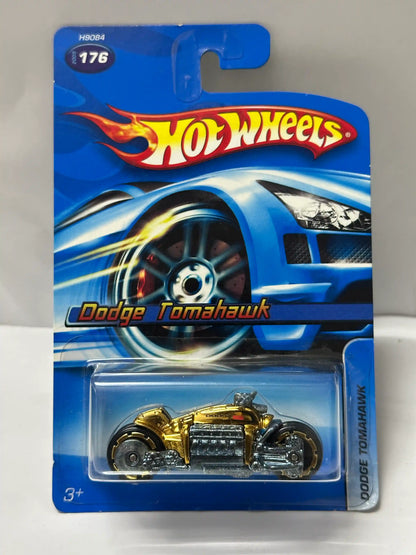 Hot Wheels Dodge Tomahawk - Collector #176 (2005, Gold Chrome)