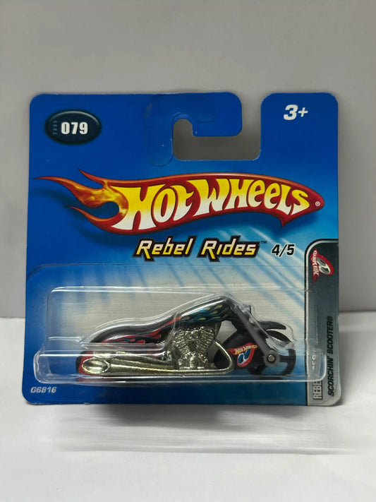 Hot Wheels Scorchin' Scooter - No. 079 (2005) - Short Card