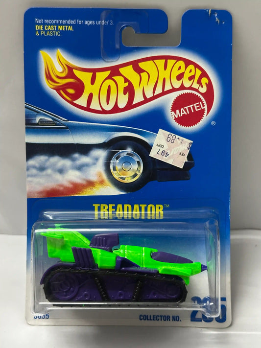Hot Wheels Treadator (Green/Purple) - Collector #205 (1992)