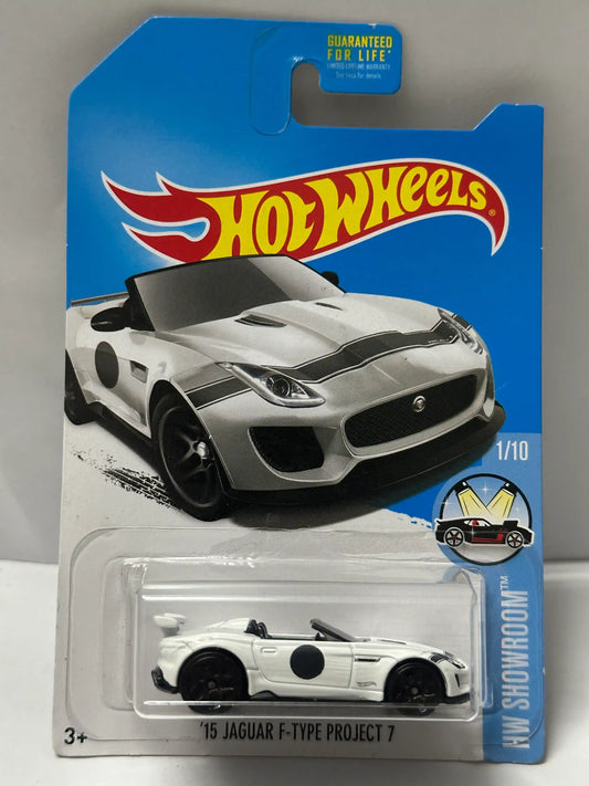 Hot Wheels '15 Jaguar F-Type (White) - HW Showroom 1/10