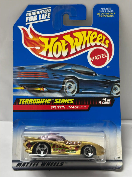 Hot Wheels Splittin' Image II (Yellow) - Terrorific Series (1998 Card)