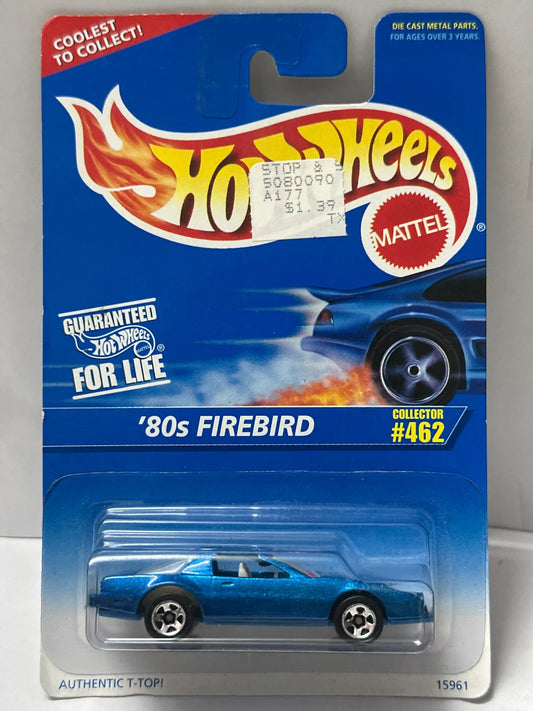 Hot Wheels Firebird (Blue, T-Top, White Interior) - Collector #462