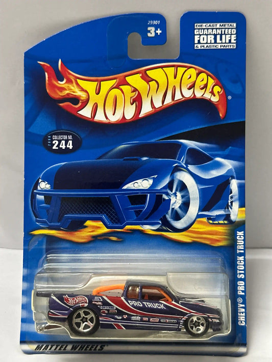 Hot Wheels Chevrolet Pro Stock Truck (Purple) - Mainline 2000 - #244