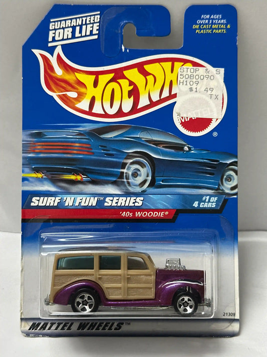 Hot Wheels 1940s Woodie - Surf 'N Fun Series