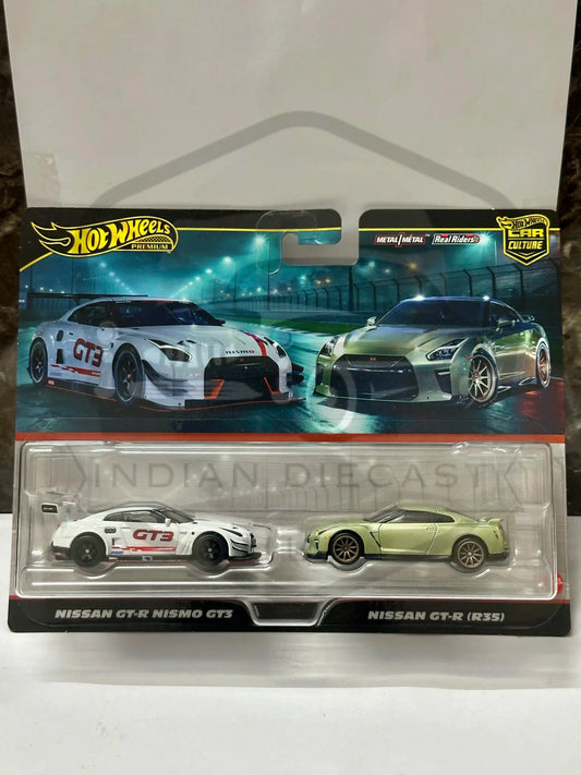 HOT WHEELS PREMIUM TWIN PACK NISSAN GT-R NISMO GT3 | NISSAN GT-R (R35)