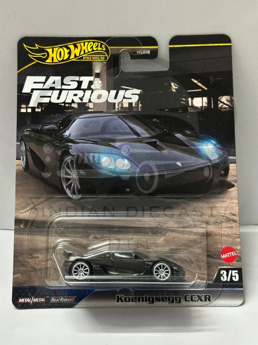 HOT WHEELS PREMIUM FAST AND FURIOUS KOENIGSEGG CCXR