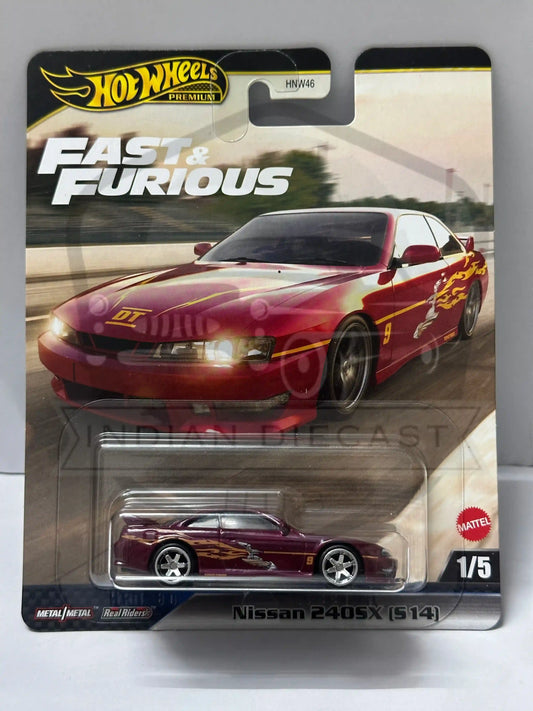 HOT WHEELS PREMIUM FAST AND FURIOUS NISSAN 240SX (S14)