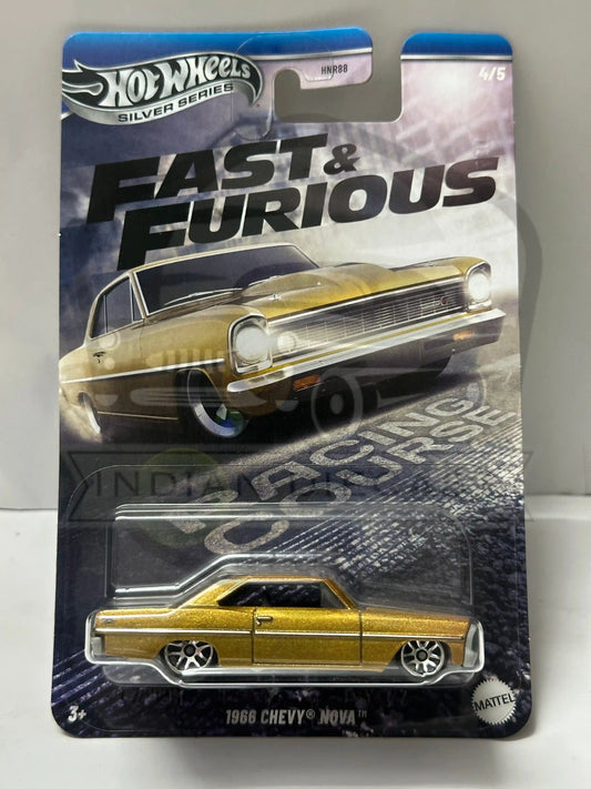 HOT WHEELS SILVER SERIES FAST AND FURIOUS 1966 CHEVY NOVA