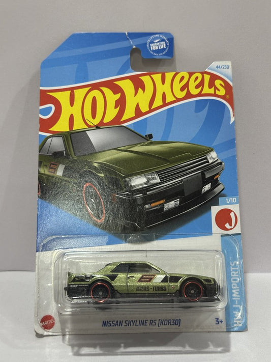 Hot Wheels Nissan Skyline RS (KDR30) - Green - HW J-Imports 44/250