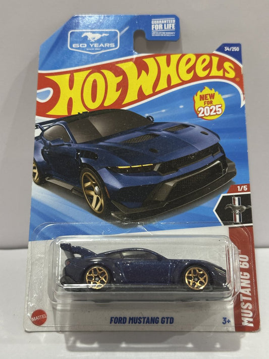 Hot Wheels Ford Mustang GTD - Blue - Mustang 60 34/250